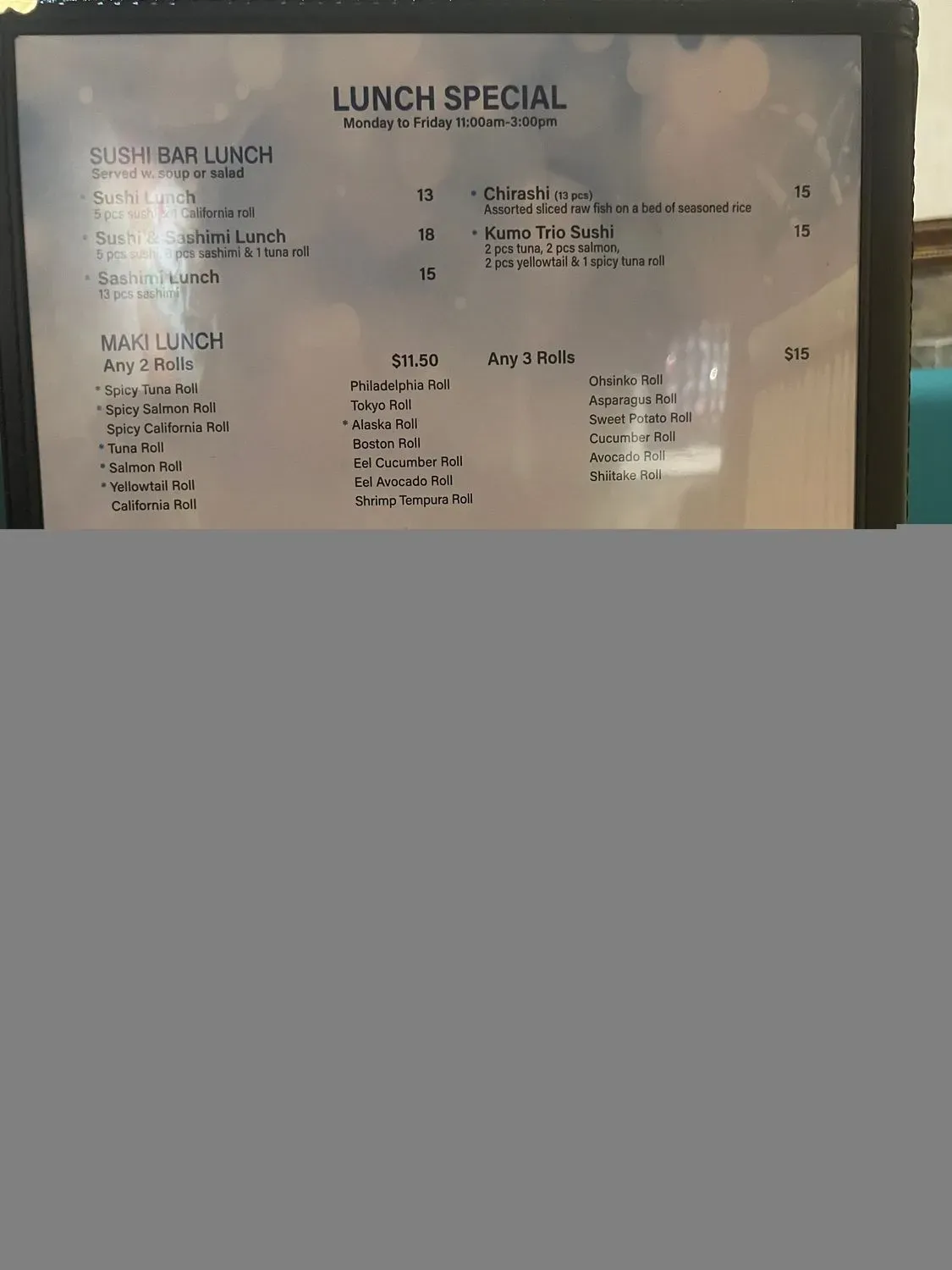 Menu 3