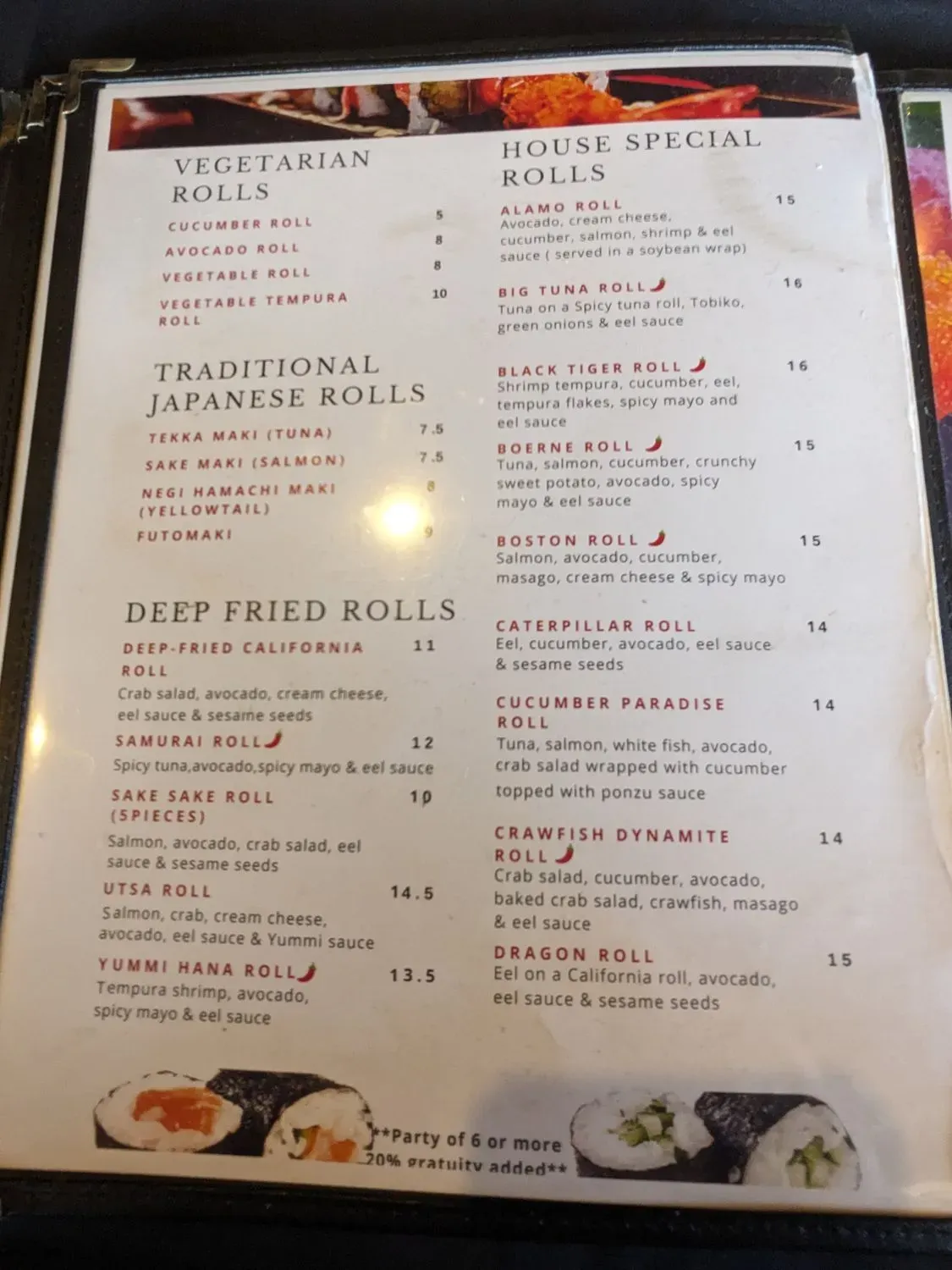 Menu 5