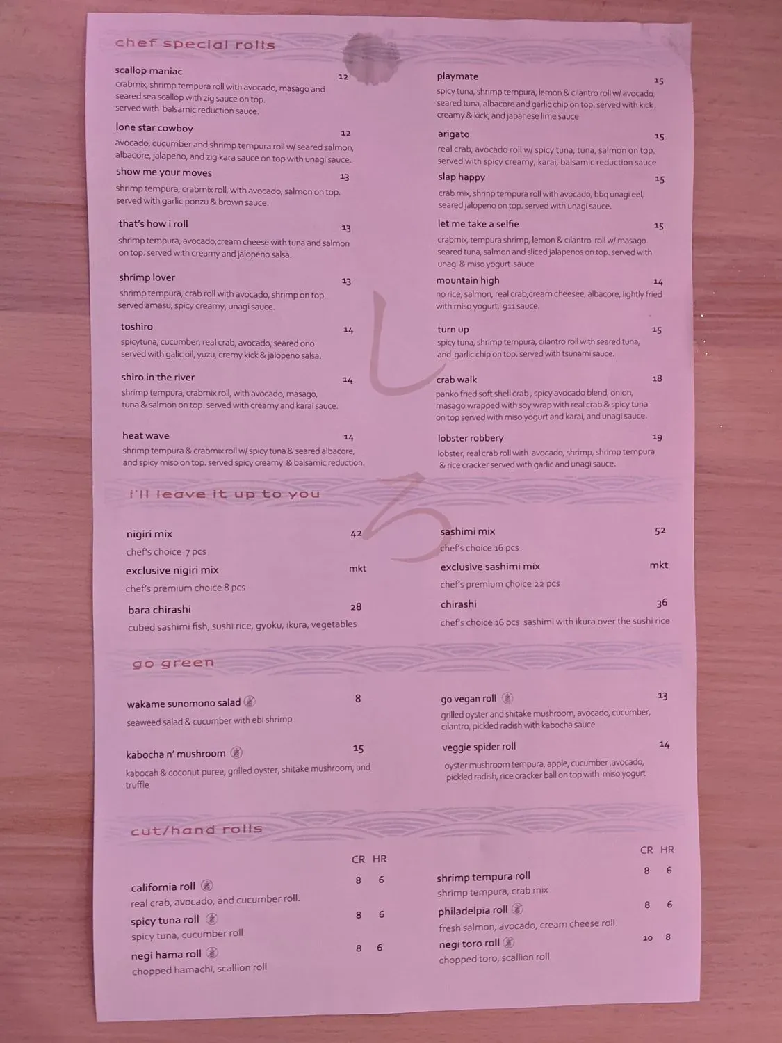 Menu 3