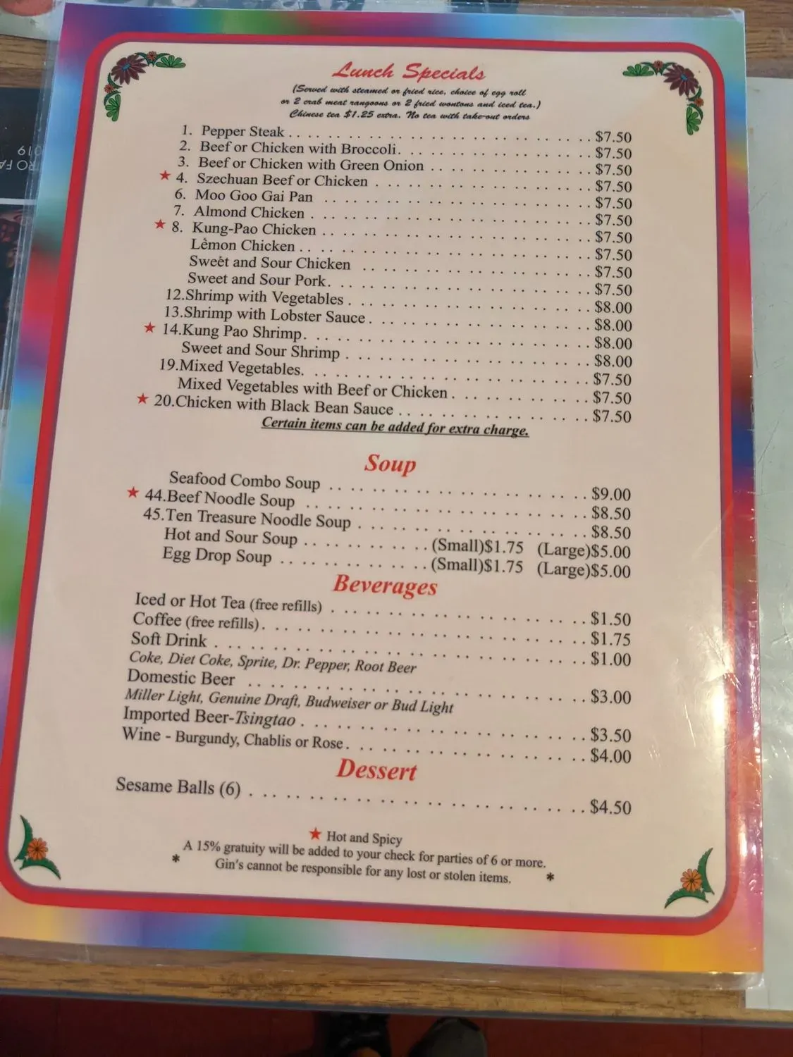 Menu 3