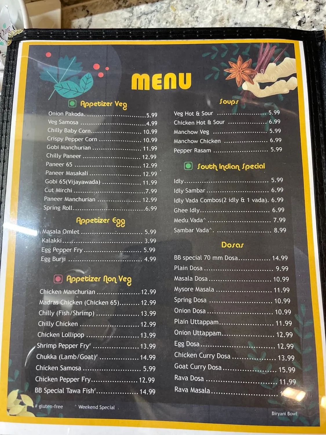 Menu 6