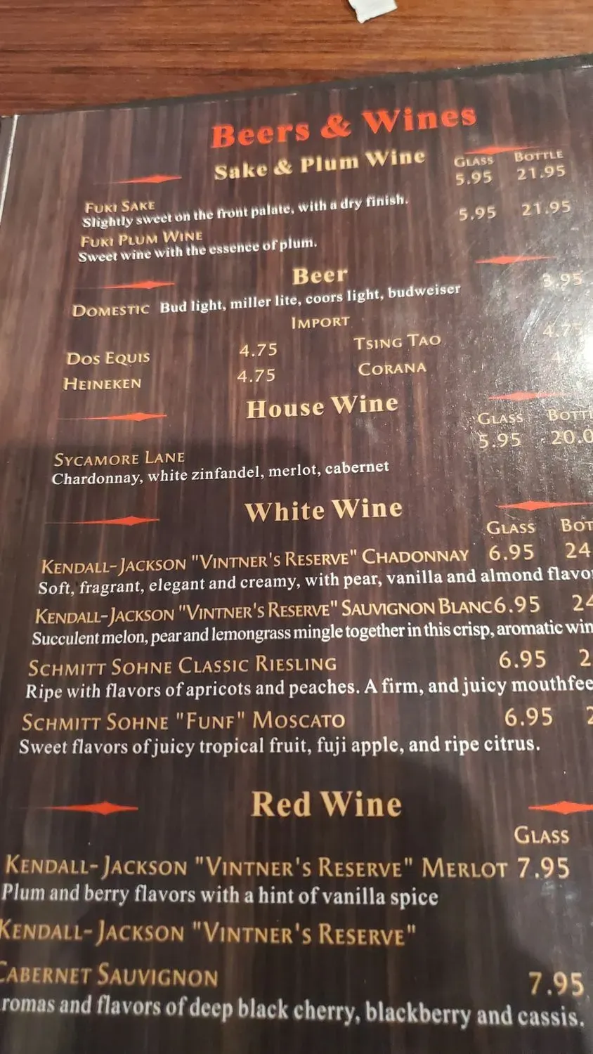 Menu 5