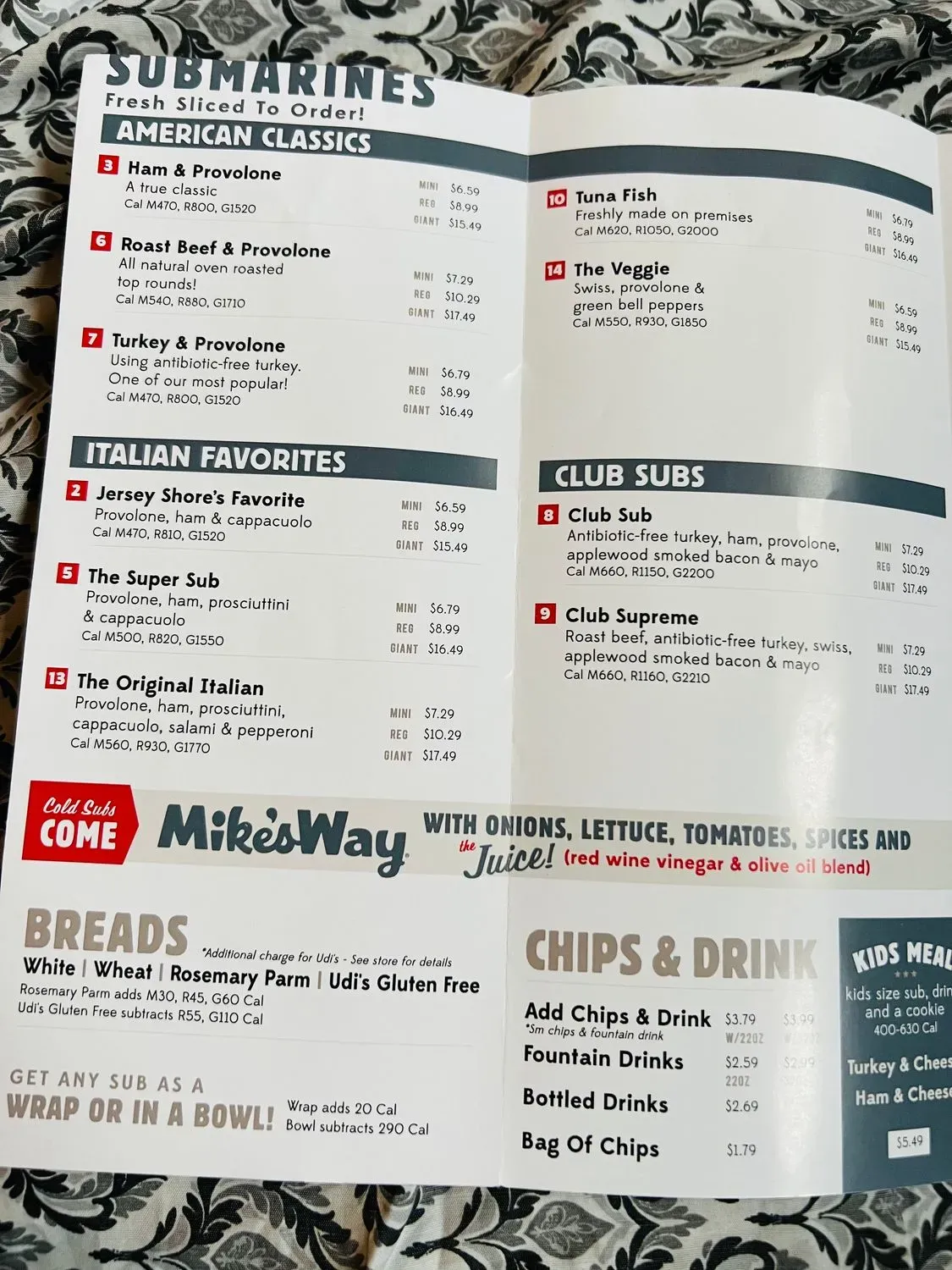 Menu 2