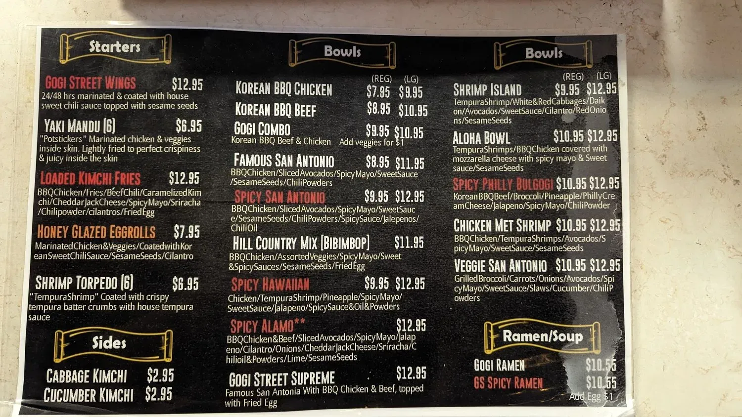 Menu 4