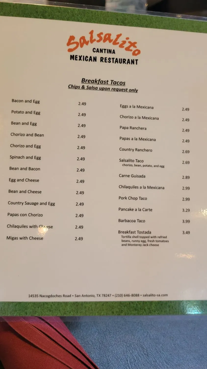 Menu 1