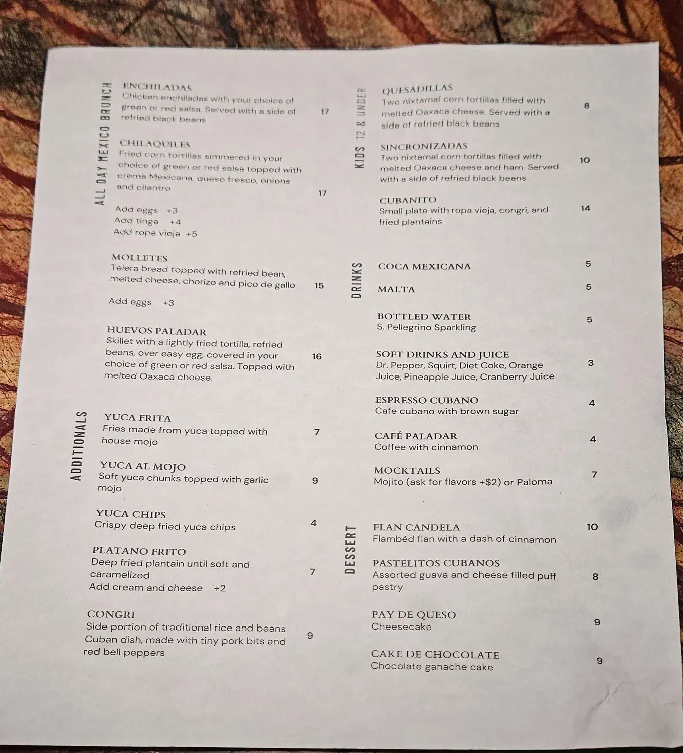 Menu 2