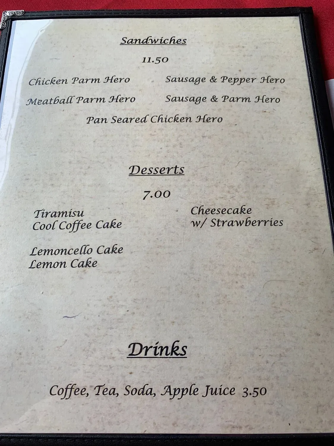 Menu 3