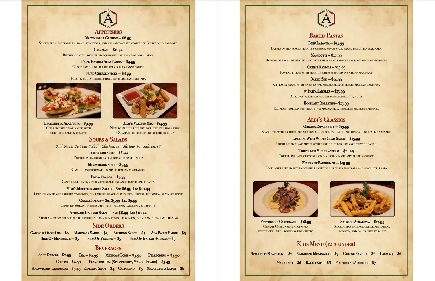 Menu 1