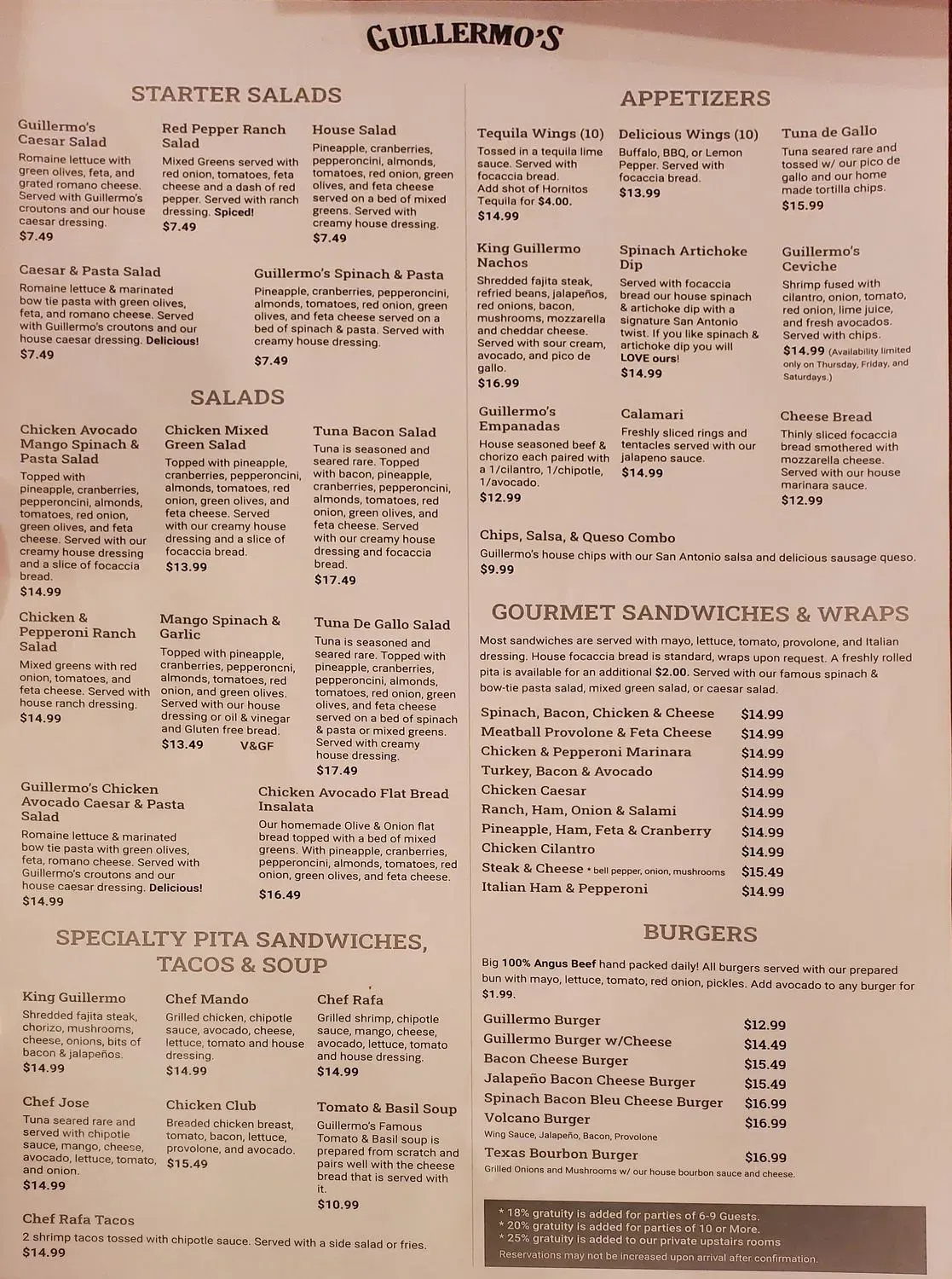 Menu 1