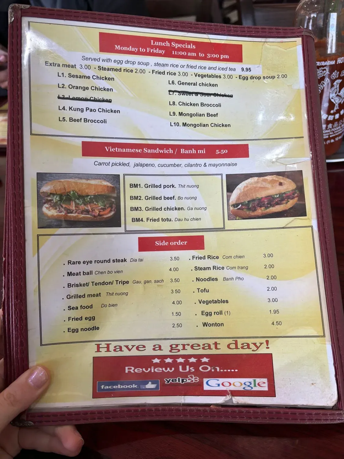 Menu 5