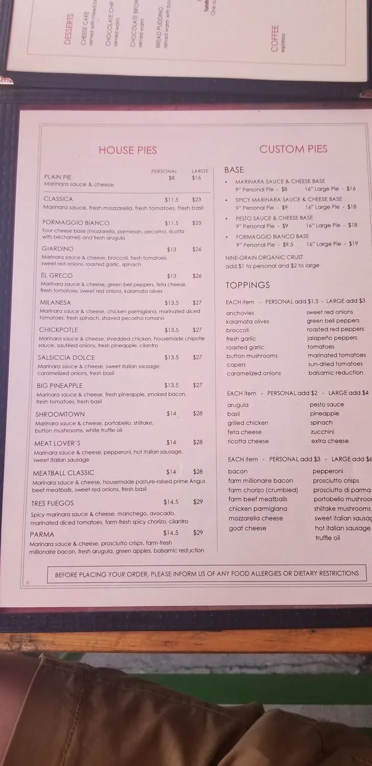 Menu 5