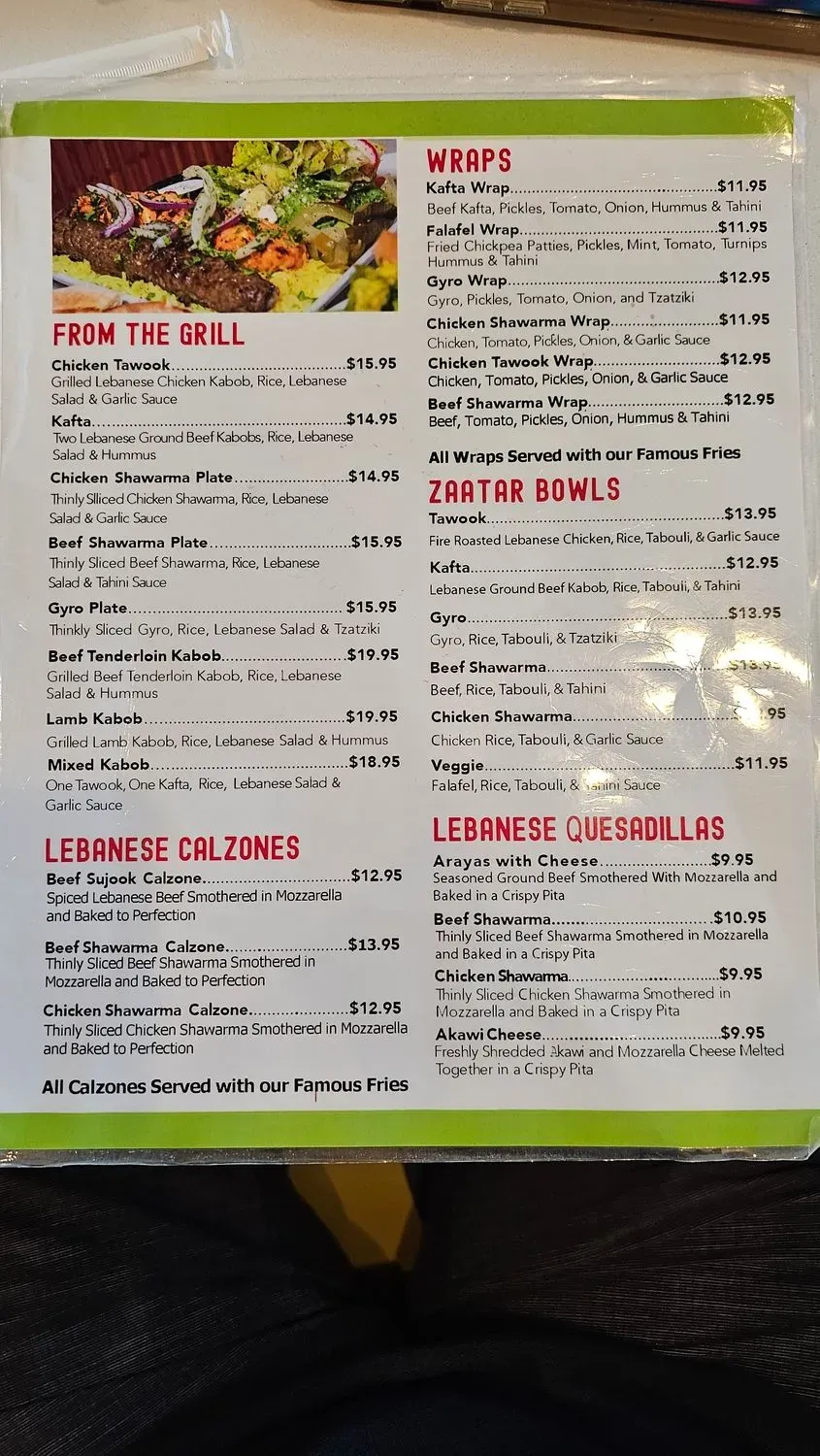 Menu 5