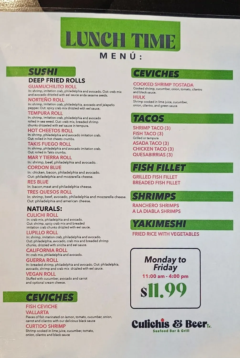 Menu 5