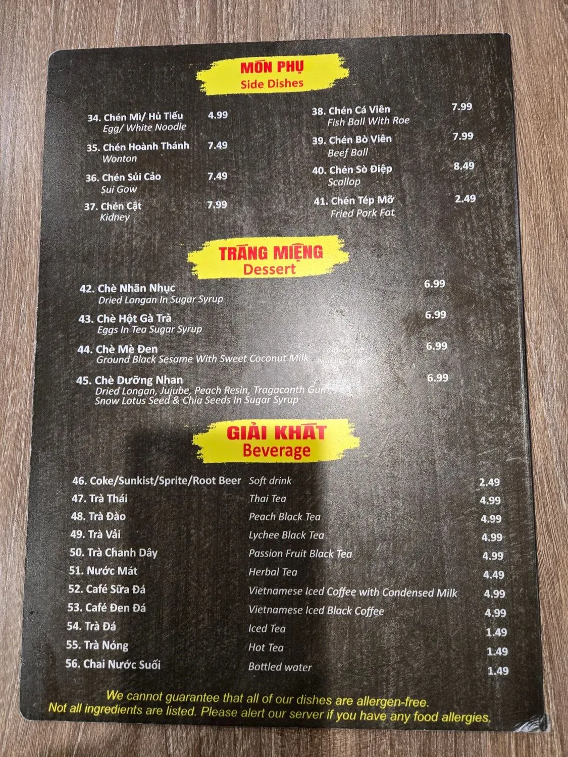 Menu 6