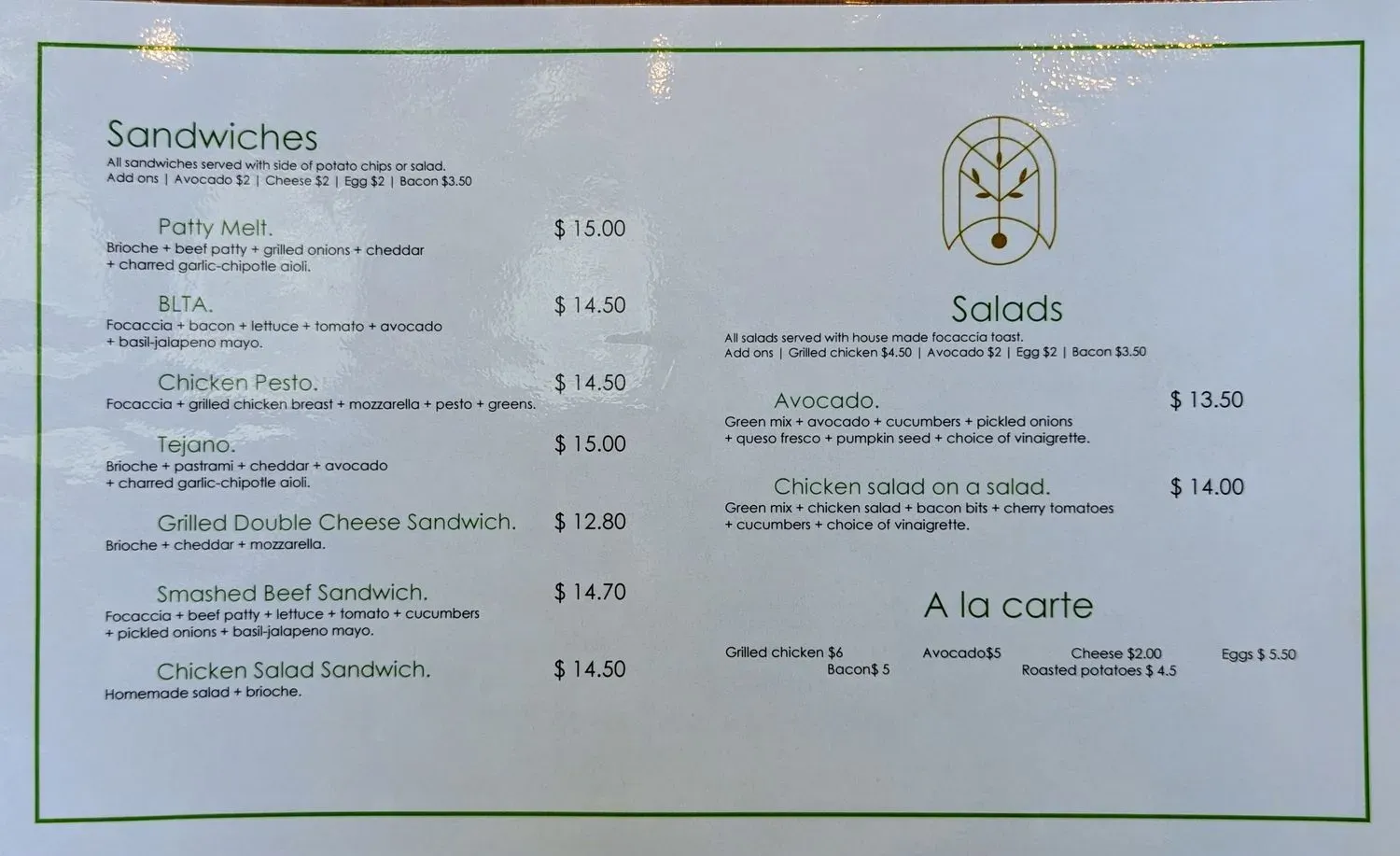 Menu 2