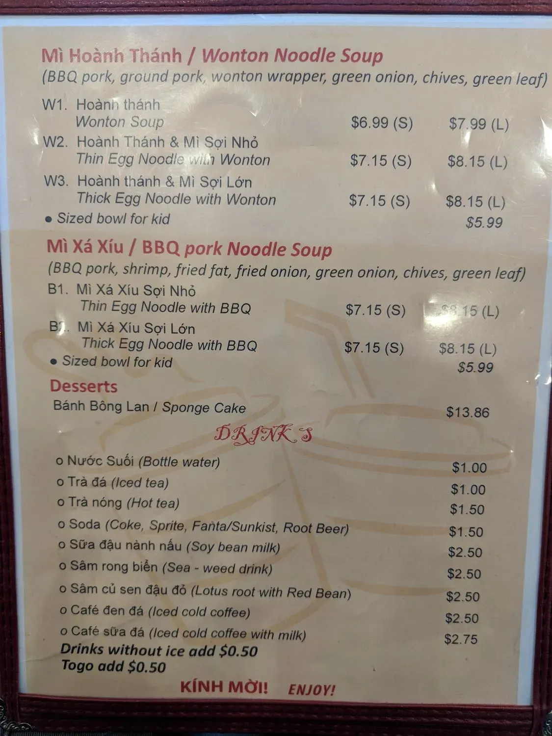 Menu 6