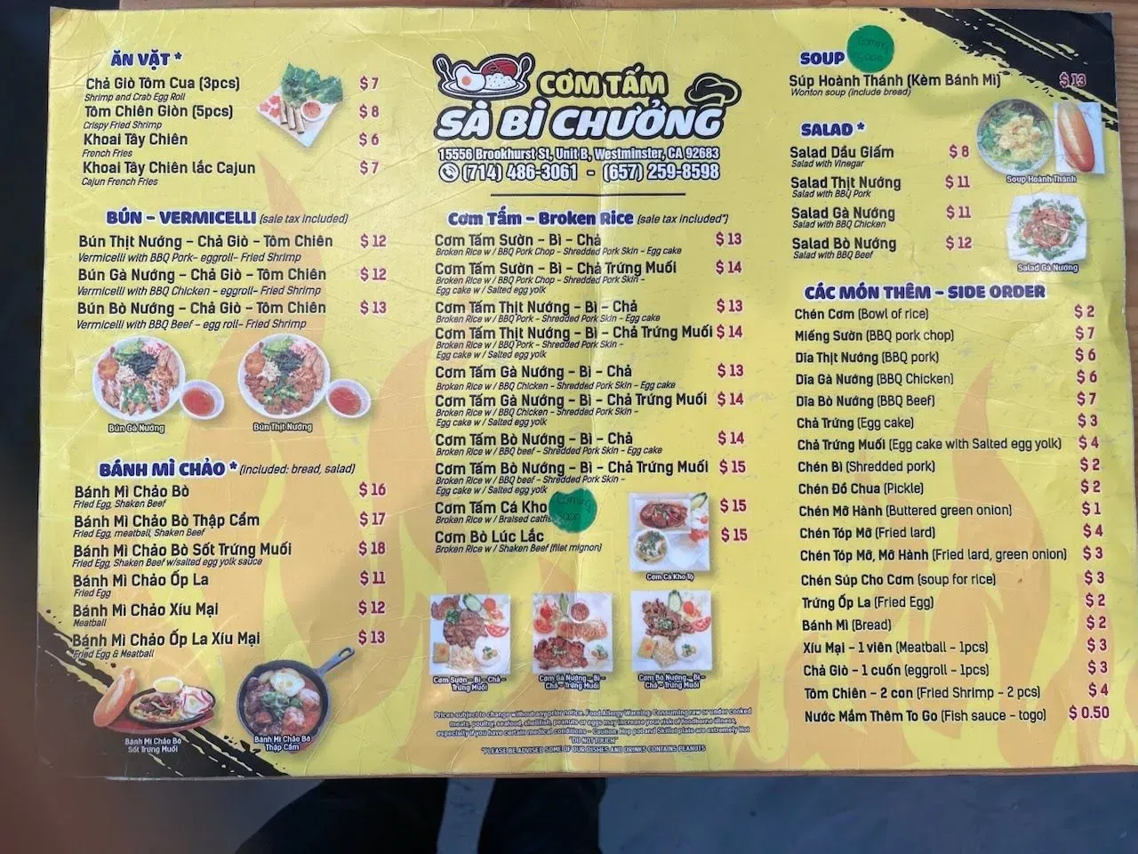 Menu 1