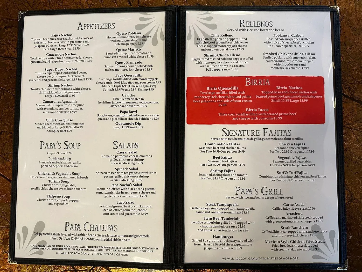 Menu 6