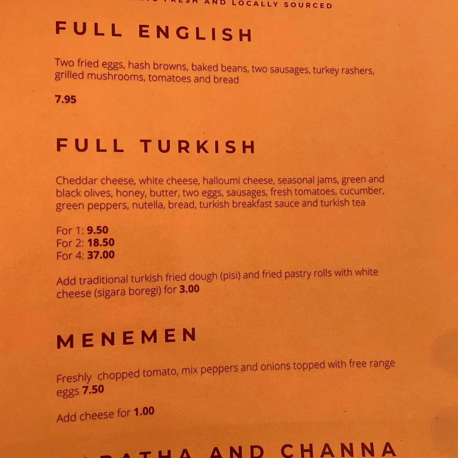 Menu 3