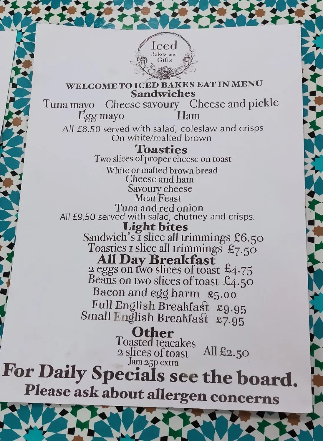 Menu 1