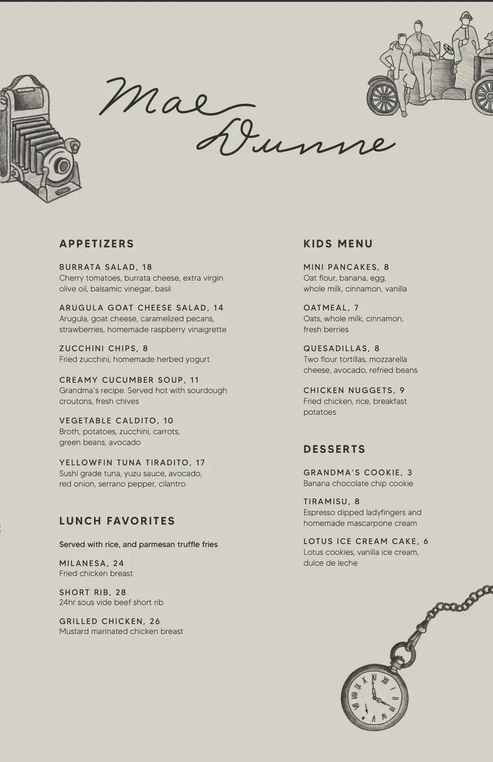 Menu 5