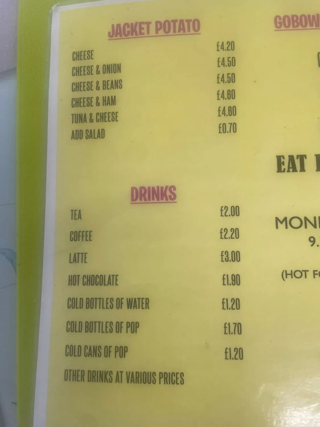 Menu 2