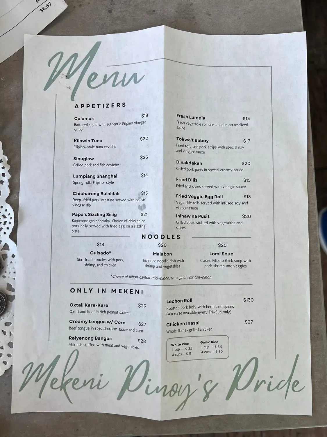 Menu 3