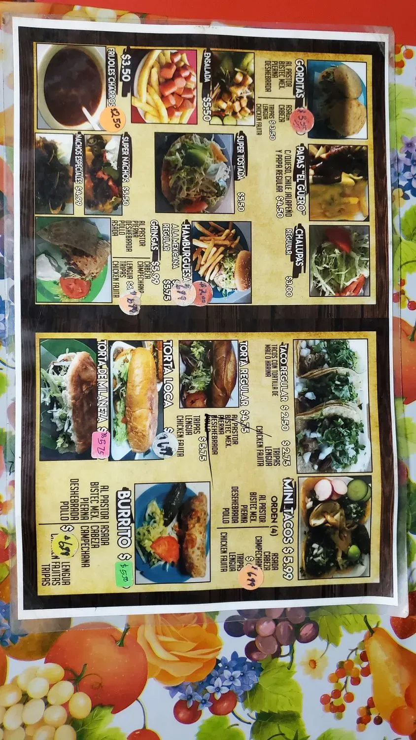 Menu 1