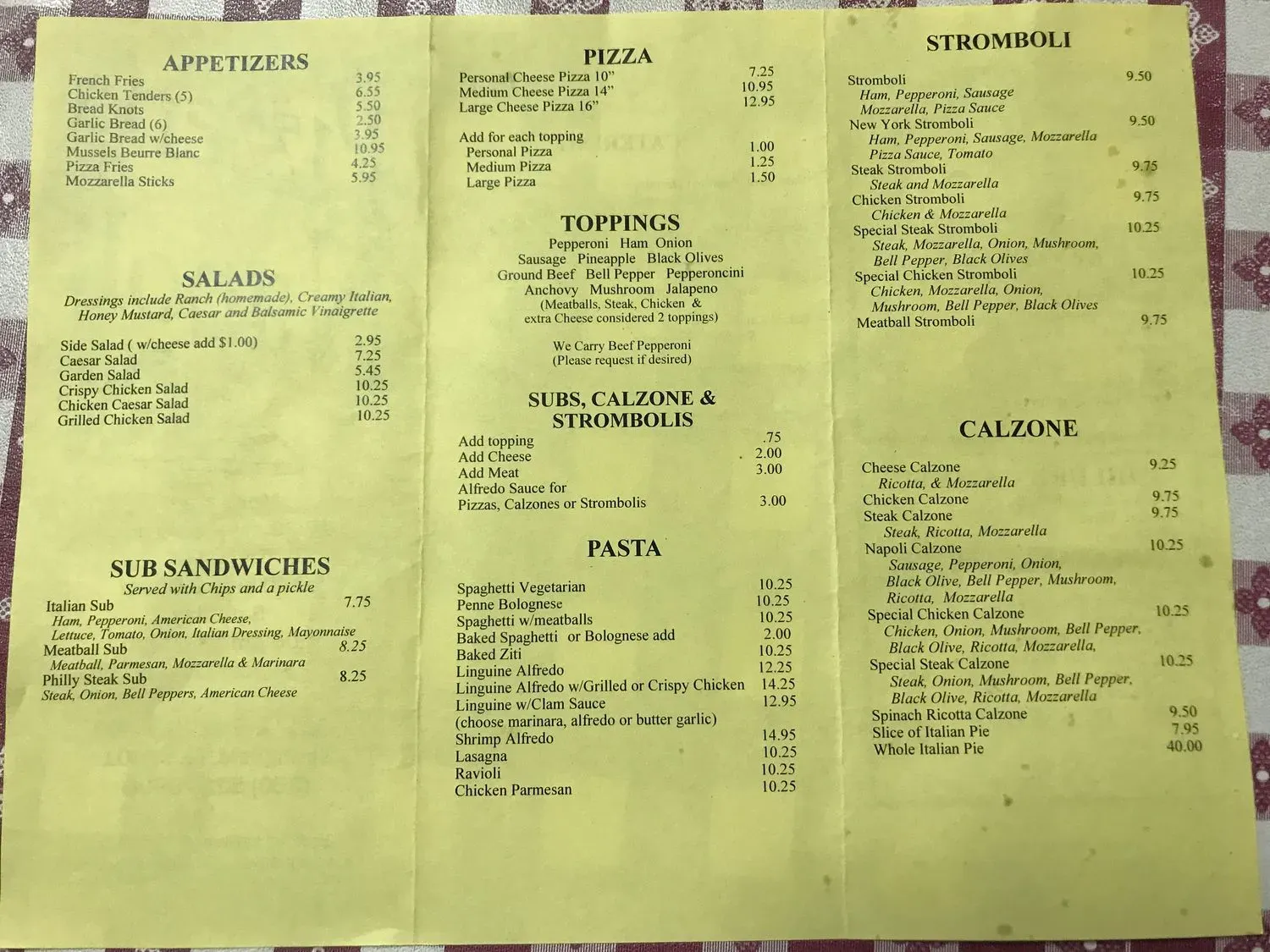 Menu 3