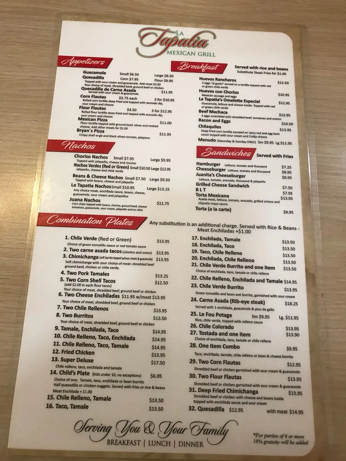 Menu 1