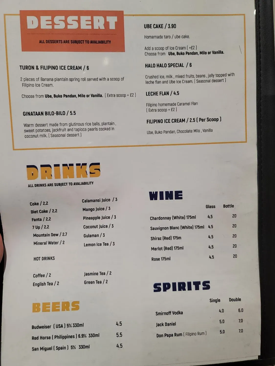 Menu 3