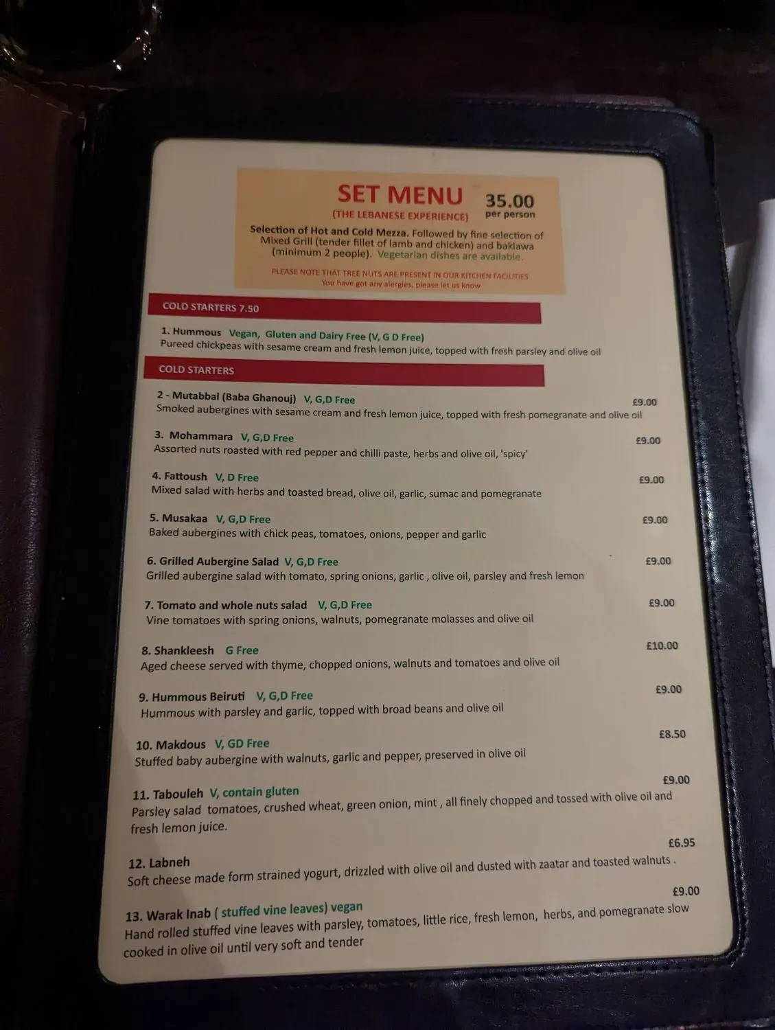 Menu 2