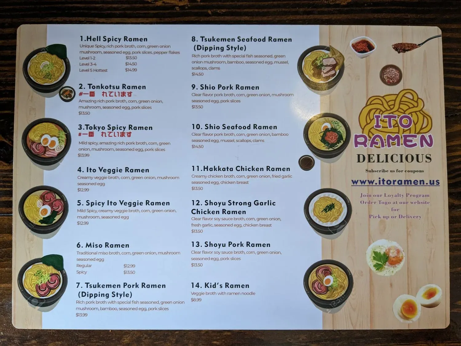 Menu 6