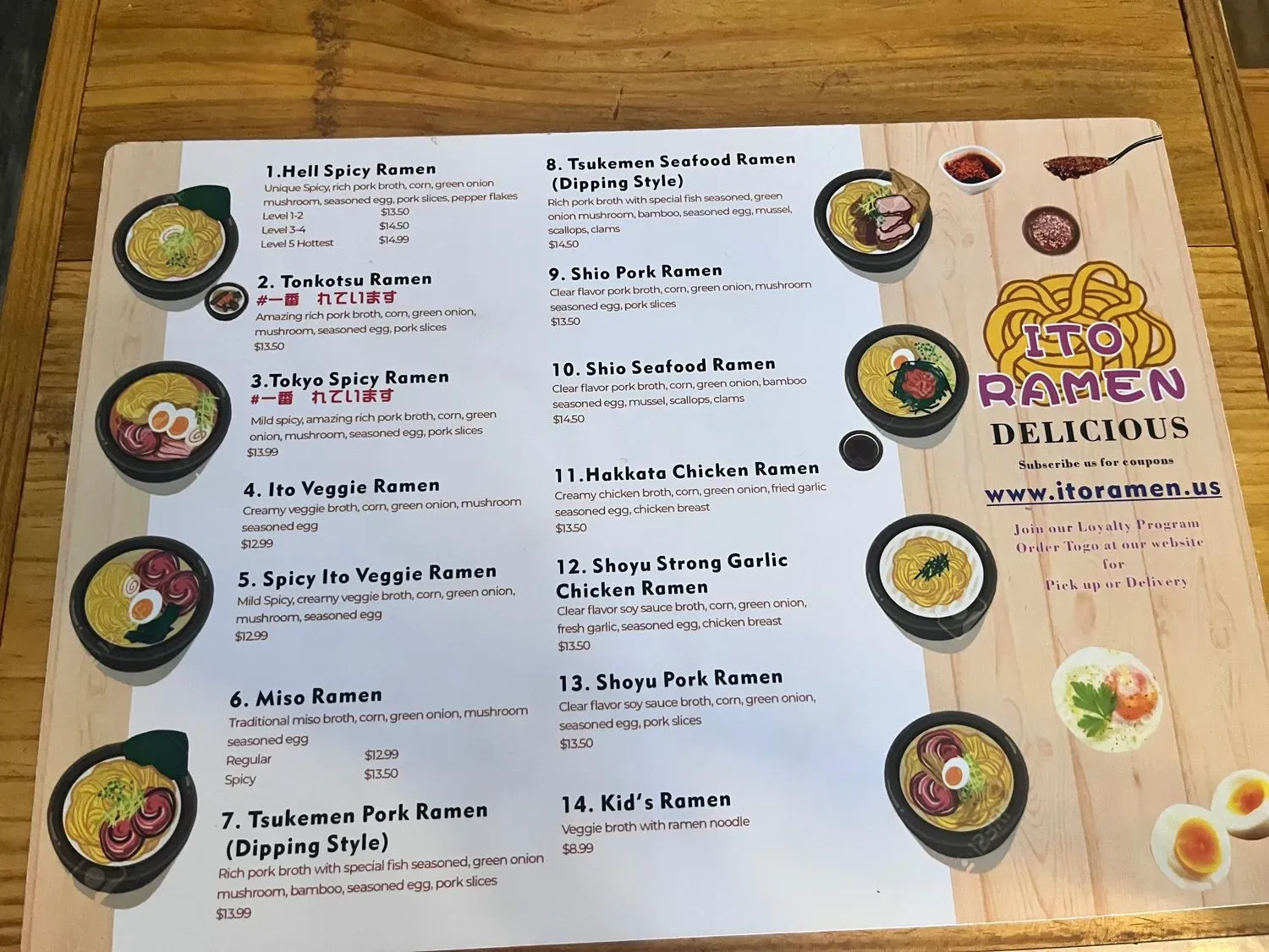 Menu 2