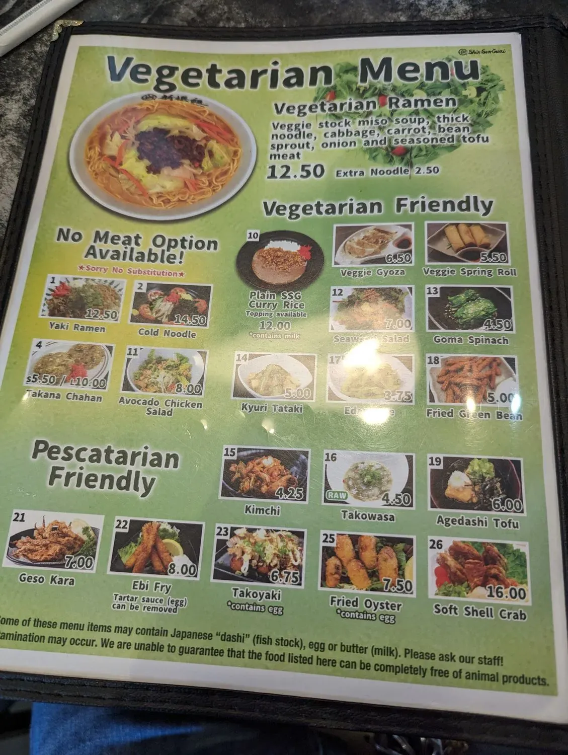 Menu 5