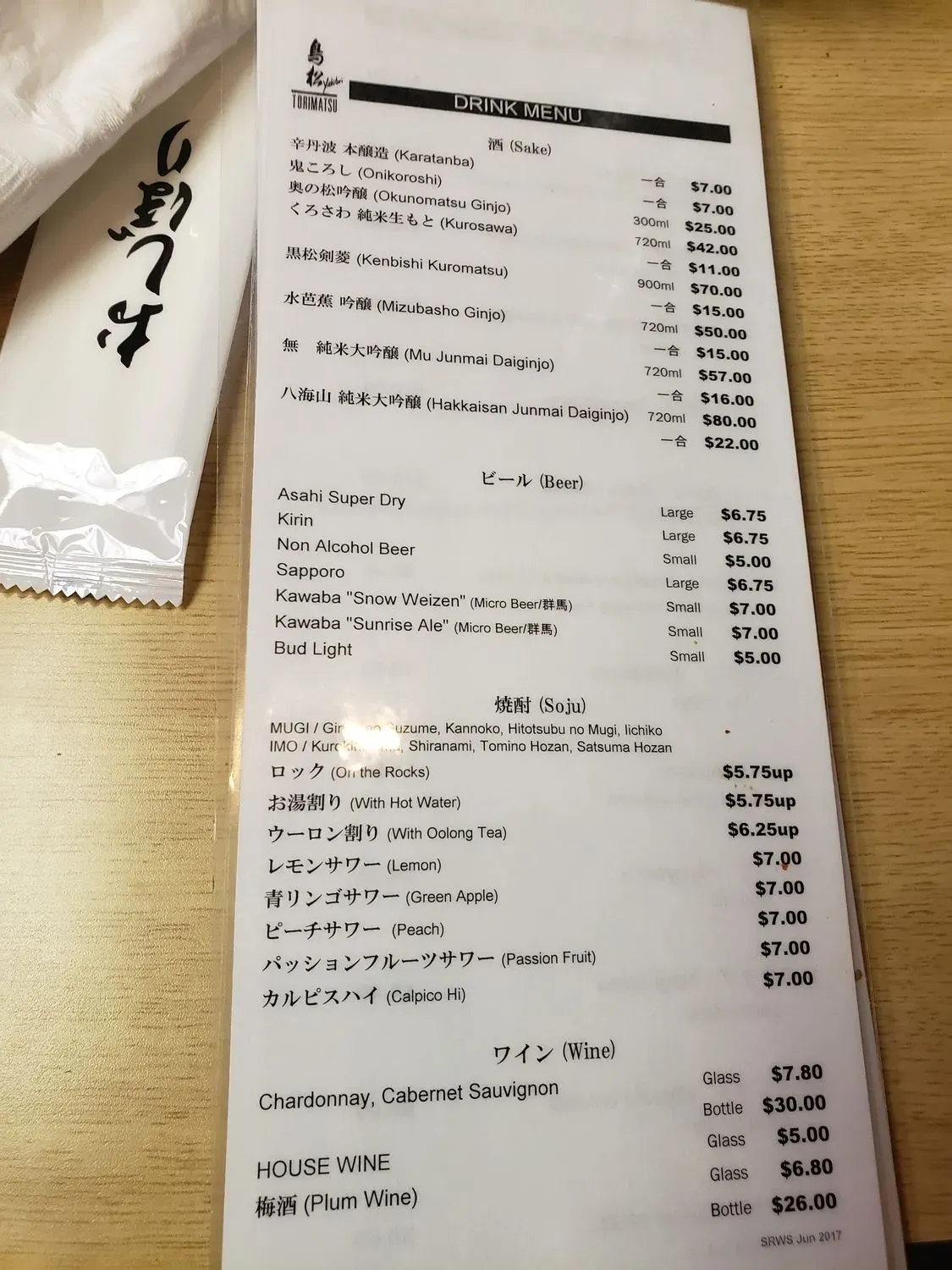 Menu 6