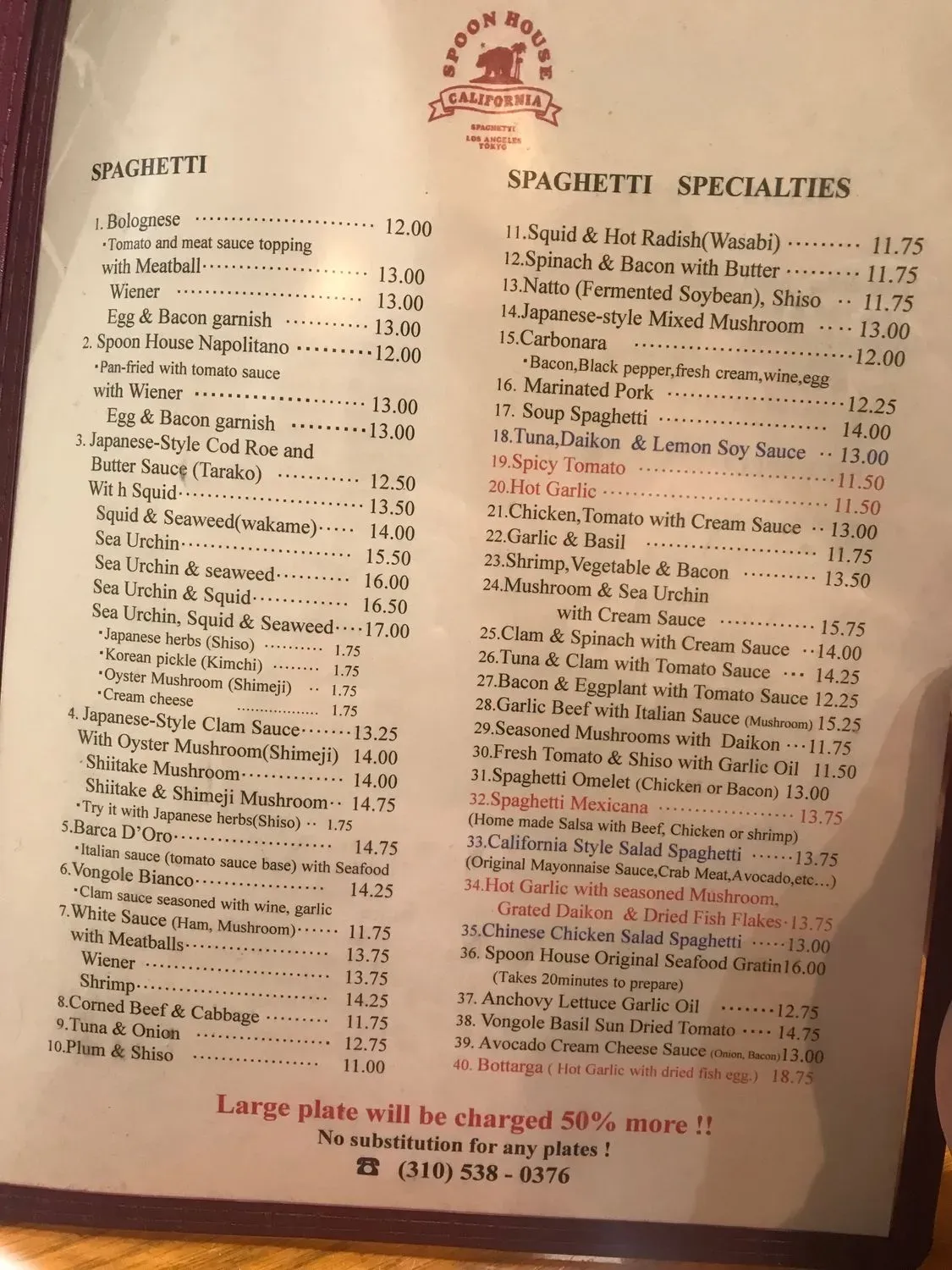 Menu 5