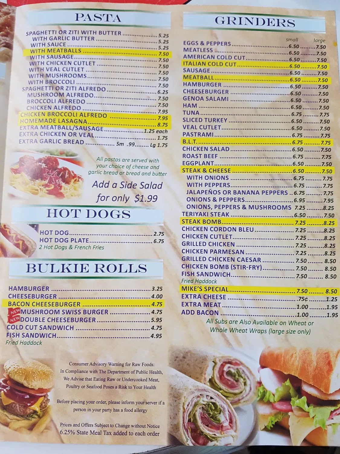 Menu 5