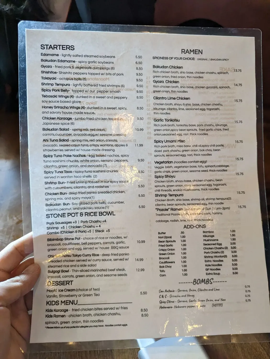 Menu 6