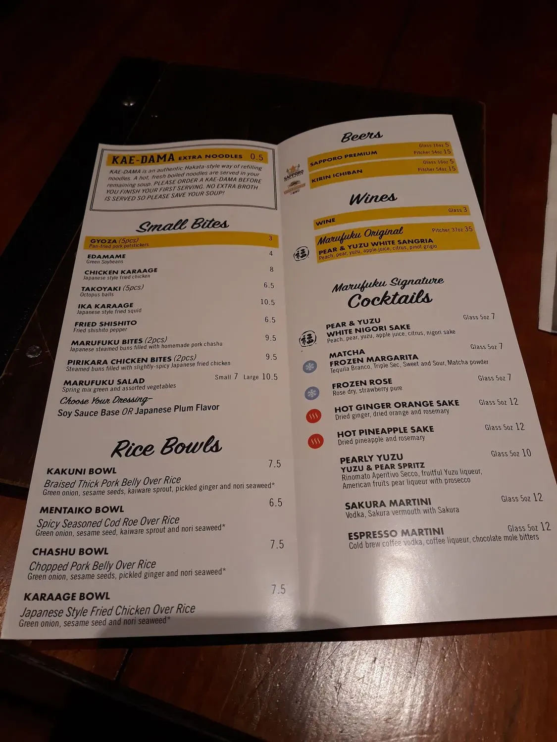 Menu 2