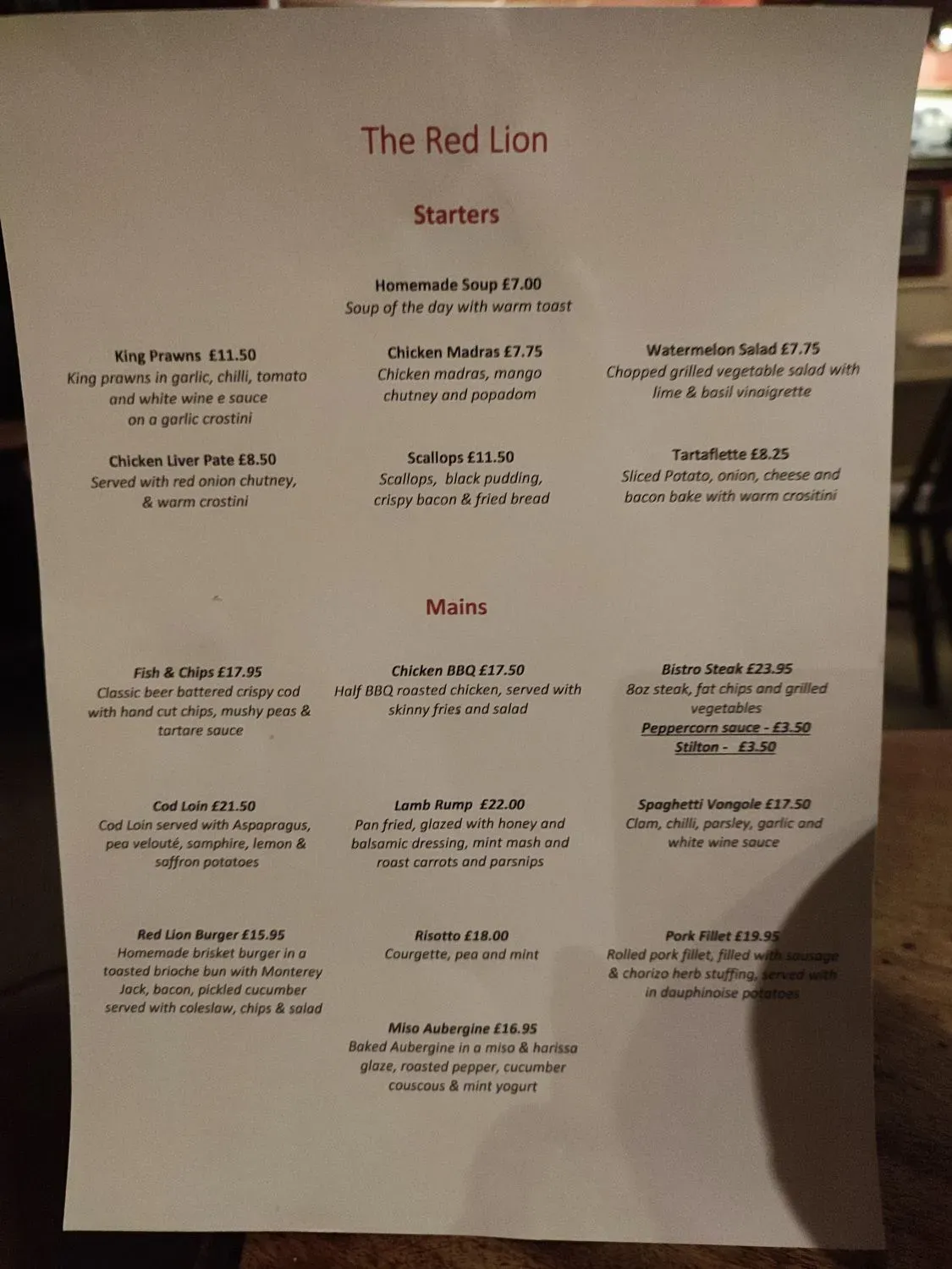 Menu 1