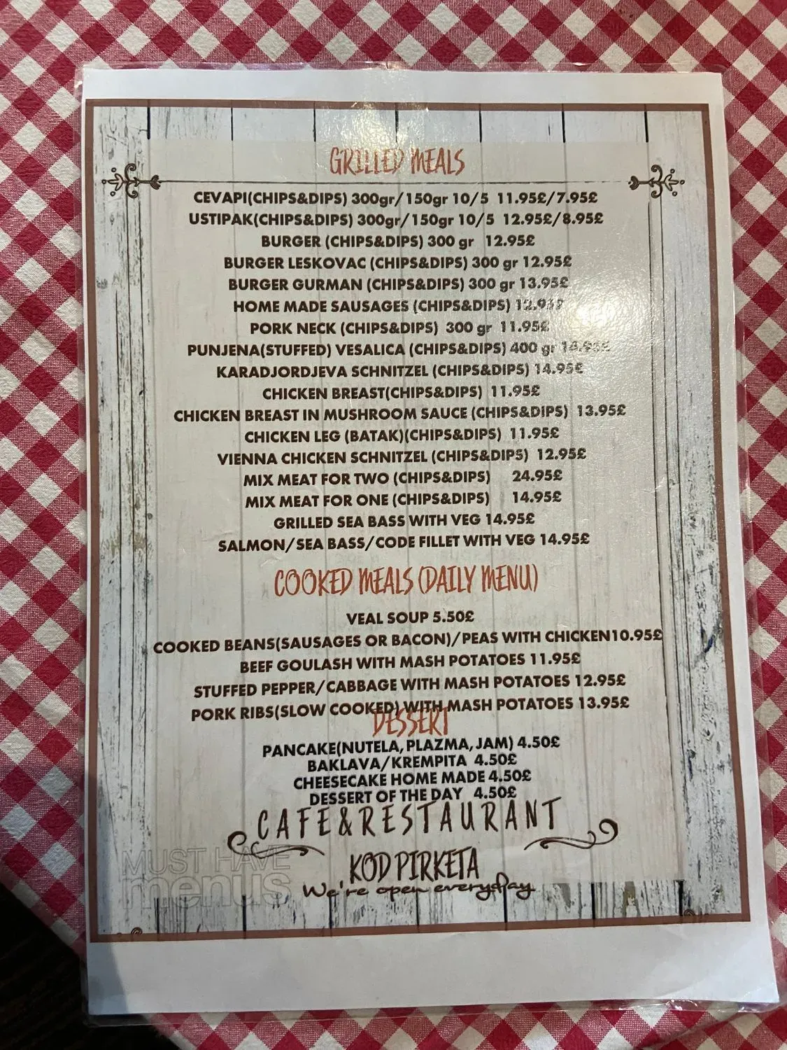 Menu 2