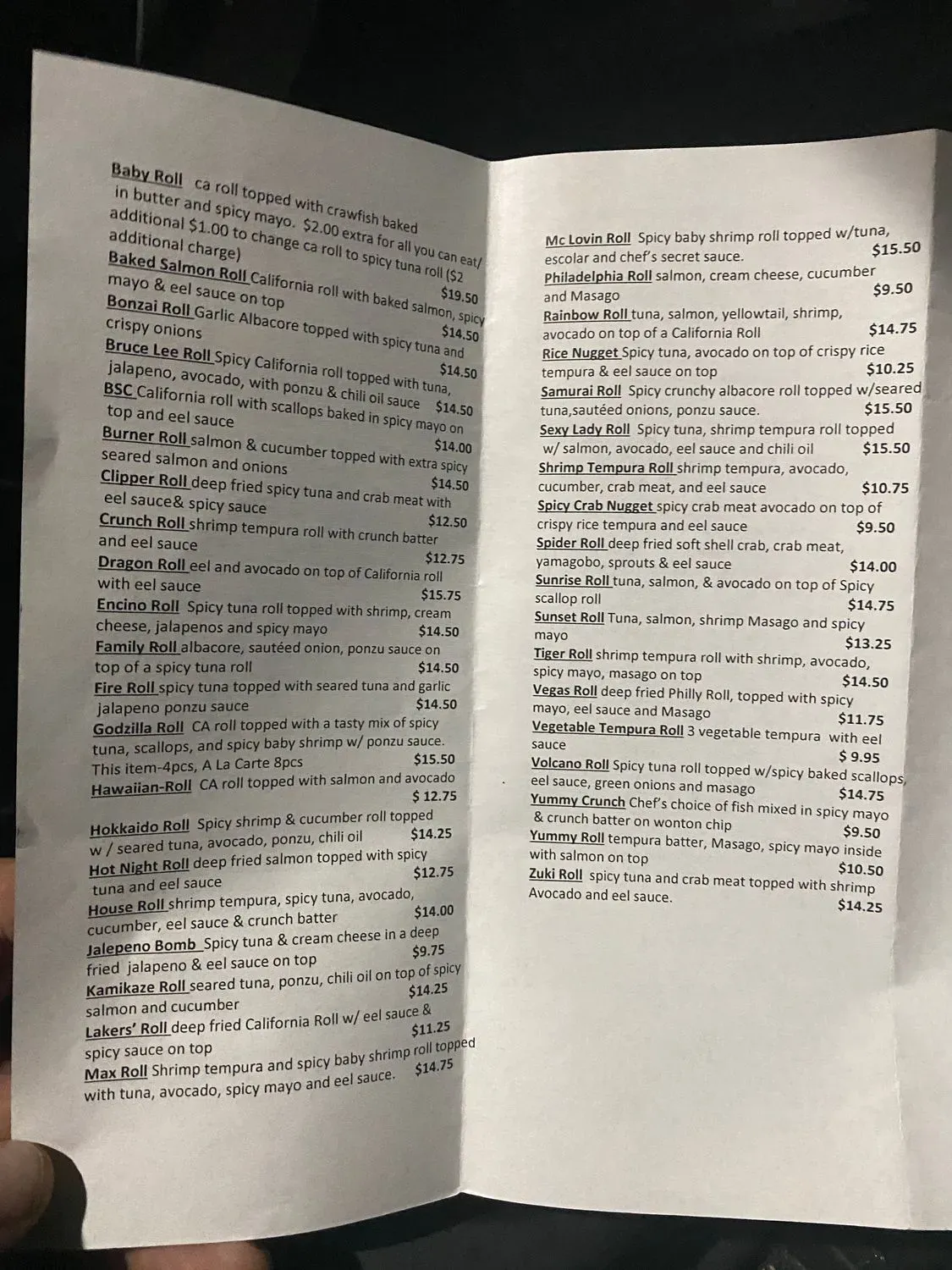 Menu 2