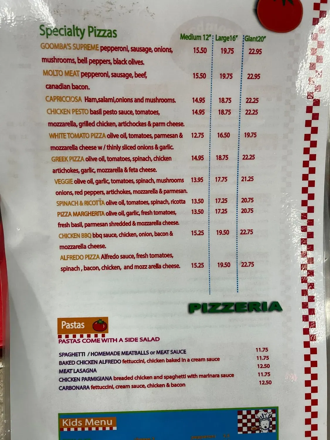 Menu 2