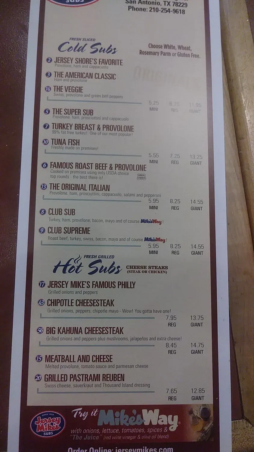 Menu 3