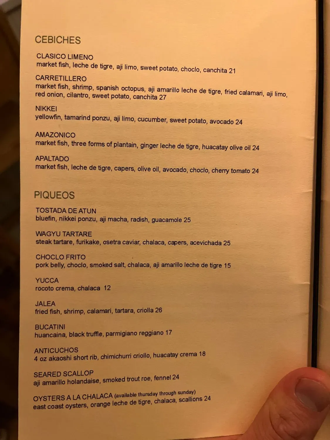 Menu 5