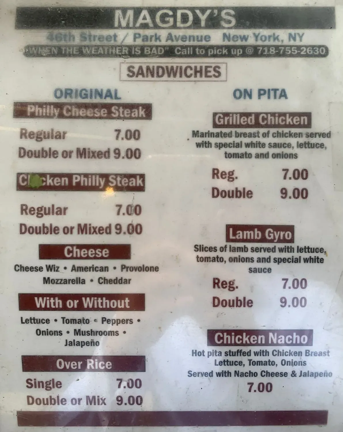 Menu 2