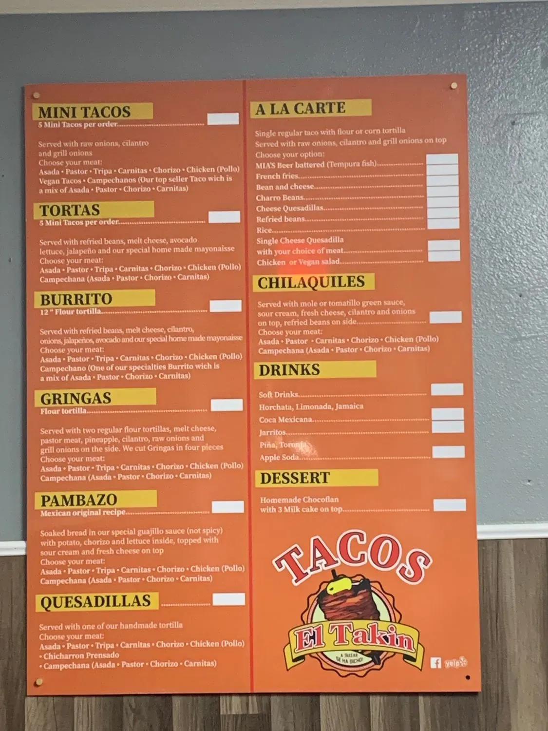 Menu 1