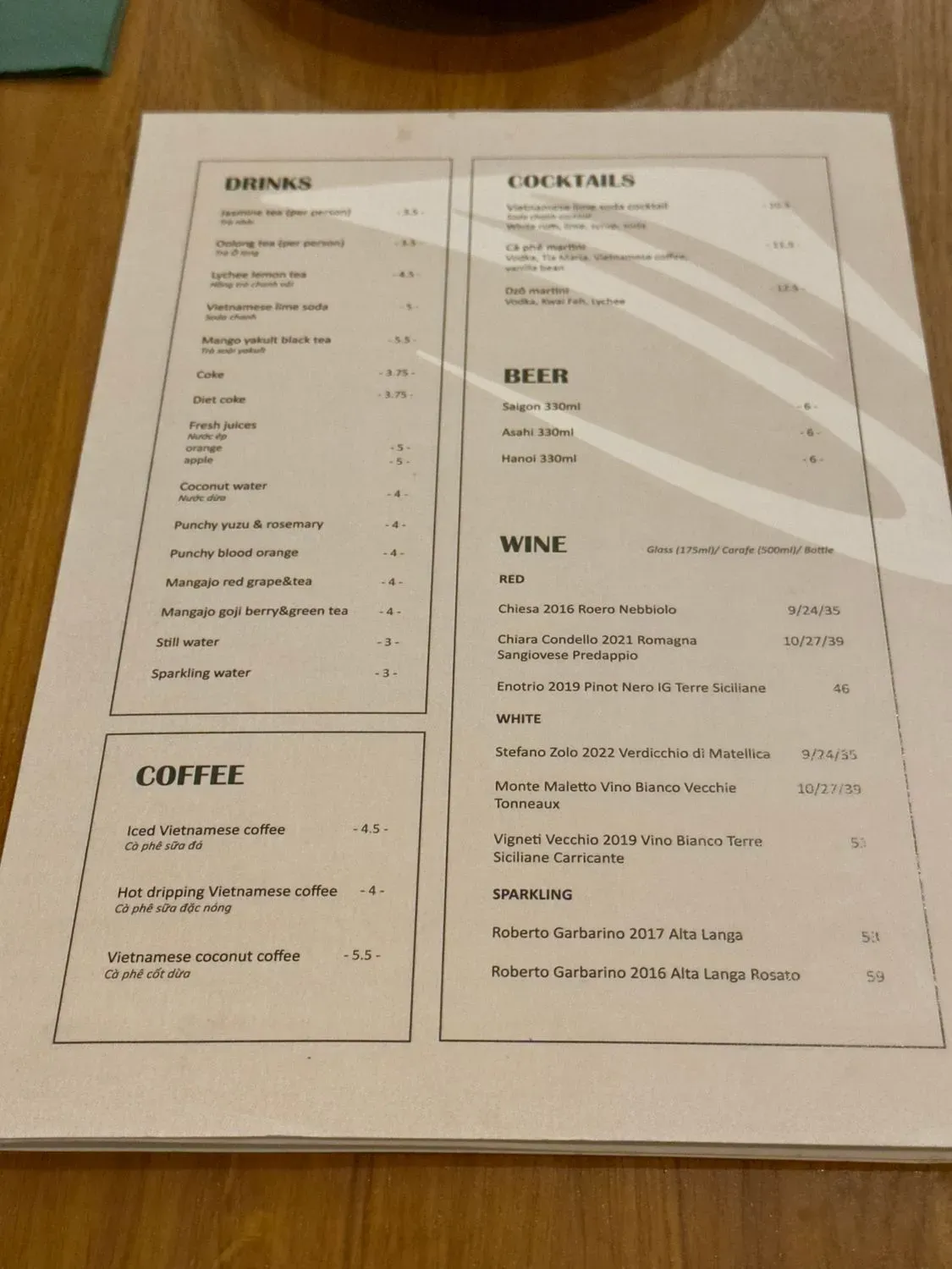 Menu 2