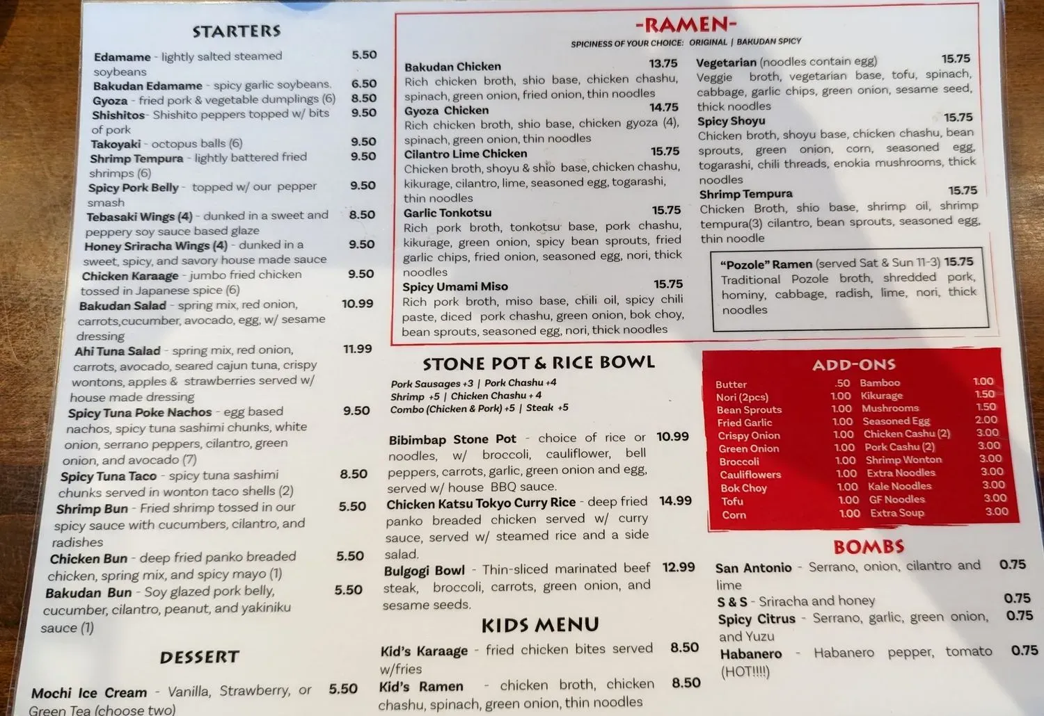 Menu 3